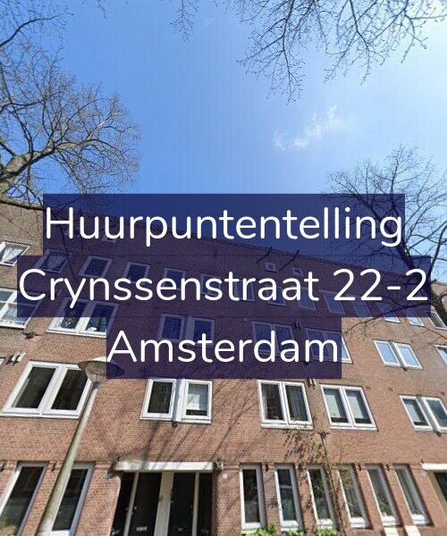 Foto gevel Huurpuntentelling voor Crynssenstraat 22-2, Amsterdam