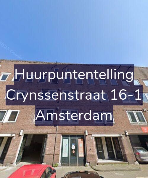 Foto gevel Huurpuntentelling voor Crynssenstraat 16-1, Amsterdam