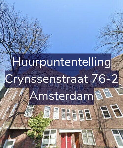 Foto gevel Huurpuntentelling voor Crynssenstraat 76-2, Amsterdam