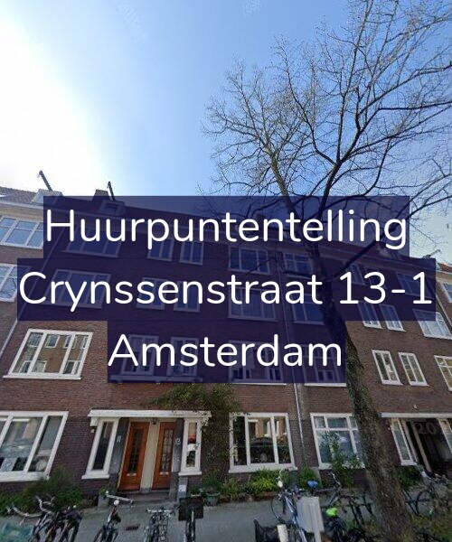 Foto gevel Huurpuntentelling voor Crynssenstraat 13-1, Amsterdam