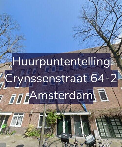 Foto gevel Huurpuntentelling voor Crynssenstraat 64-2, Amsterdam