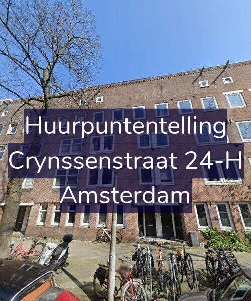 Foto gevel Huurpuntentelling voor Crynssenstraat 24-H, Amsterdam