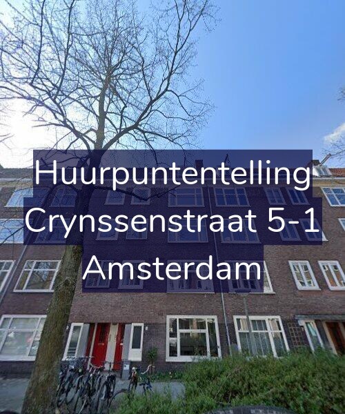 Foto gevel Huurpuntentelling voor Crynssenstraat 5-1, Amsterdam