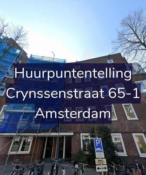 Foto gevel Huurpuntentelling voor Crynssenstraat 65-1, Amsterdam