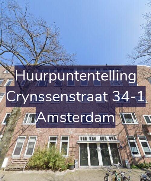 Foto gevel Huurpuntentelling voor Crynssenstraat 34-1, Amsterdam