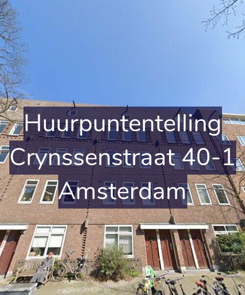 Foto gevel Huurpuntentelling voor Crynssenstraat 40-1, Amsterdam