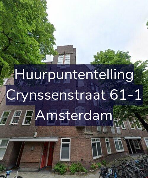Foto gevel Huurpuntentelling voor Crynssenstraat 61-1, Amsterdam