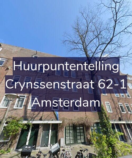 Foto gevel Huurpuntentelling voor Crynssenstraat 62-1, Amsterdam