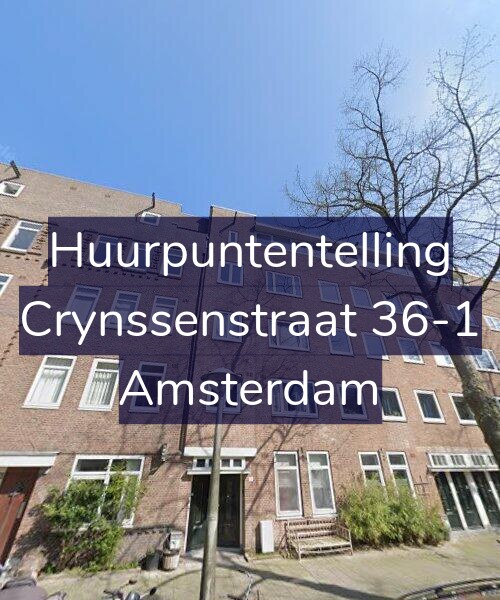 Foto gevel Huurpuntentelling voor Crynssenstraat 36-1, Amsterdam