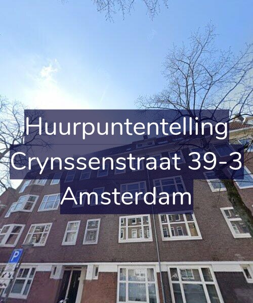Foto gevel Huurpuntentelling voor Crynssenstraat 39-3, Amsterdam