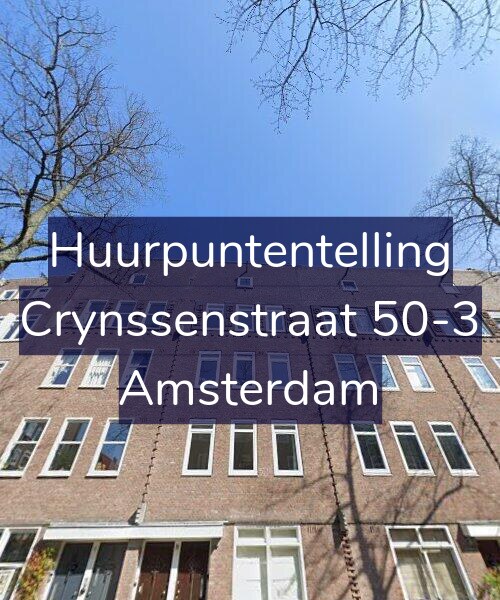 Foto gevel Huurpuntentelling voor Crynssenstraat 50-3, Amsterdam