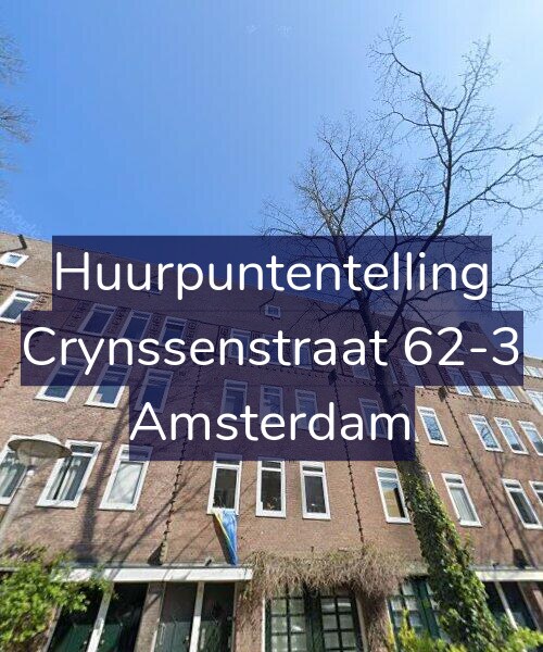Foto gevel Huurpuntentelling voor Crynssenstraat 62-3, Amsterdam