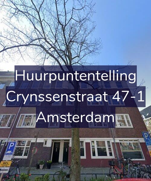 Foto gevel Huurpuntentelling voor Crynssenstraat 47-1, Amsterdam