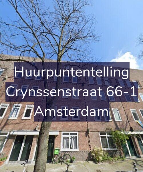 Foto gevel Huurpuntentelling voor Crynssenstraat 66-1, Amsterdam