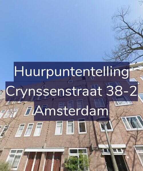 Foto gevel Huurpuntentelling voor Crynssenstraat 38-2, Amsterdam