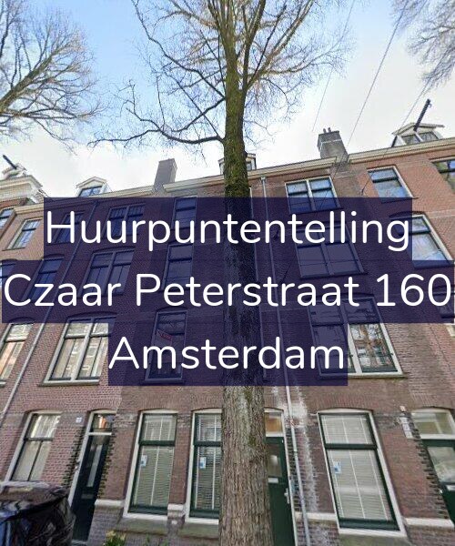Foto gevel Huurpuntentelling voor Czaar Peterstraat 160, Amsterdam