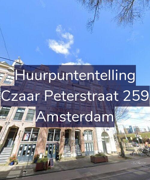 Foto gevel Huurpuntentelling voor Czaar Peterstraat 259, Amsterdam