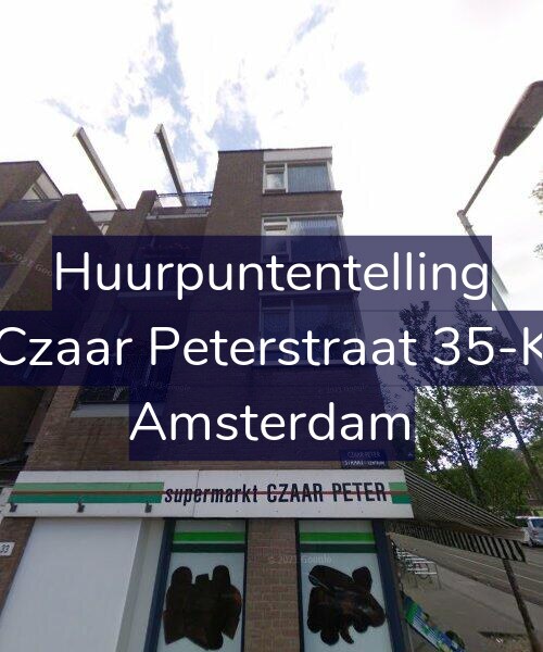Foto gevel Huurpuntentelling voor Czaar Peterstraat 35-K, Amsterdam