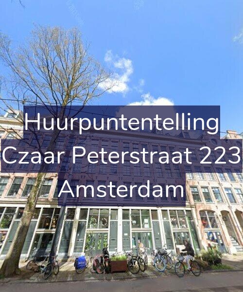 Foto gevel Huurpuntentelling voor Czaar Peterstraat 223, Amsterdam