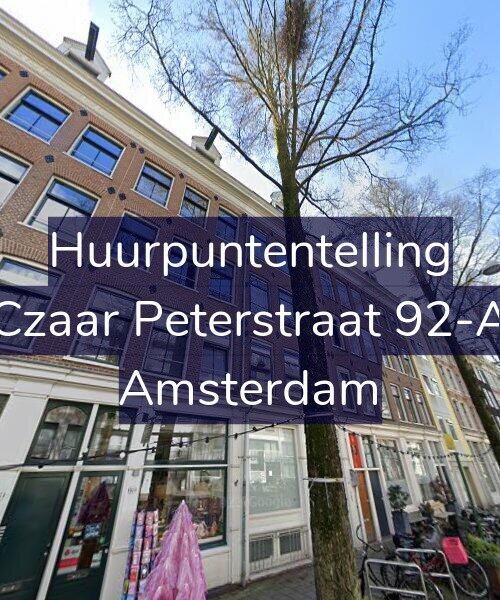 Foto gevel Huurpuntentelling voor Czaar Peterstraat 92-A, Amsterdam