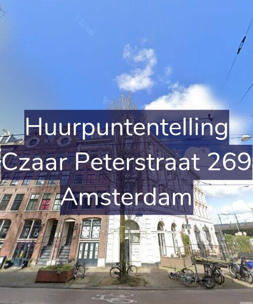 Foto gevel Huurpuntentelling voor Czaar Peterstraat 269, Amsterdam