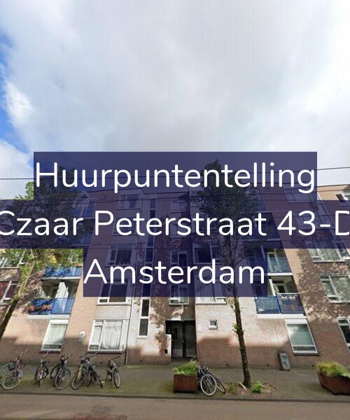 Foto gevel Huurpuntentelling voor Czaar Peterstraat 43-D, Amsterdam