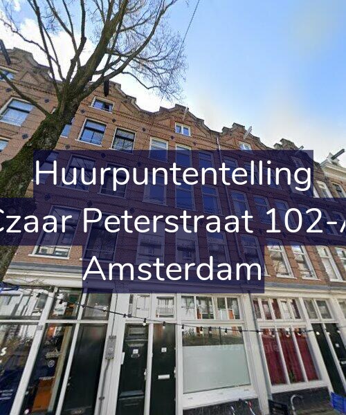 Foto gevel Huurpuntentelling voor Czaar Peterstraat 102-A, Amsterdam