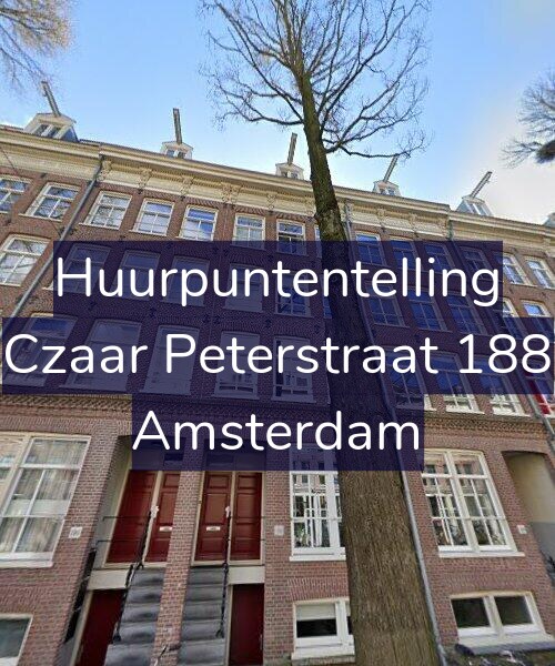 Foto gevel Huurpuntentelling voor Czaar Peterstraat 188, Amsterdam