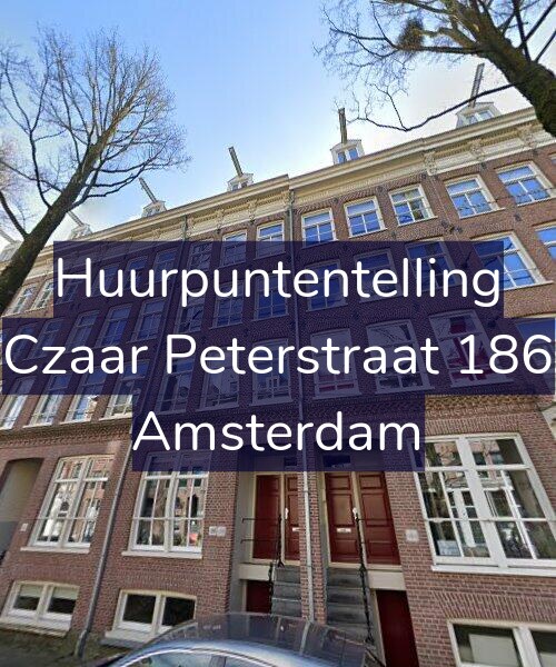Foto gevel Huurpuntentelling voor Czaar Peterstraat 186, Amsterdam