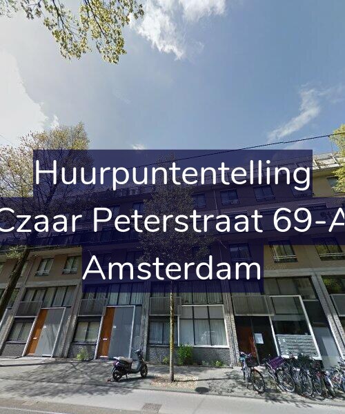 Foto gevel Huurpuntentelling voor Czaar Peterstraat 69-A, Amsterdam