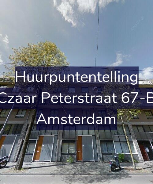 Foto gevel Huurpuntentelling voor Czaar Peterstraat 67-B, Amsterdam