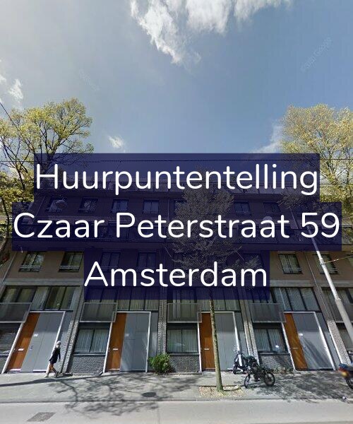 Foto gevel Huurpuntentelling voor Czaar Peterstraat 59, Amsterdam
