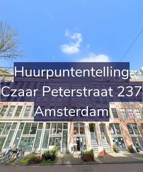 Foto gevel Huurpuntentelling voor Czaar Peterstraat 237, Amsterdam