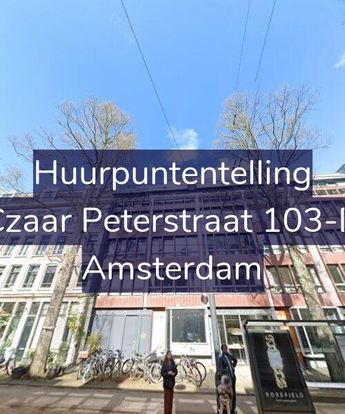 Foto gevel Huurpuntentelling voor Czaar Peterstraat 103-D, Amsterdam