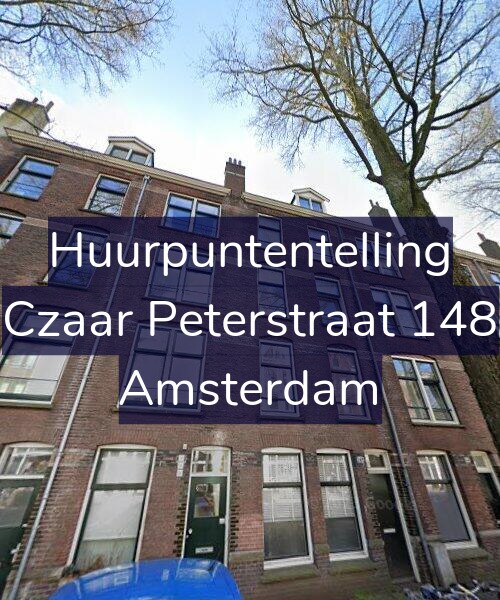 Foto gevel Huurpuntentelling voor Czaar Peterstraat 148, Amsterdam