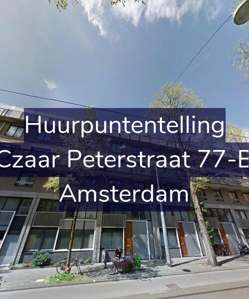 Foto gevel Huurpuntentelling voor Czaar Peterstraat 77-B, Amsterdam