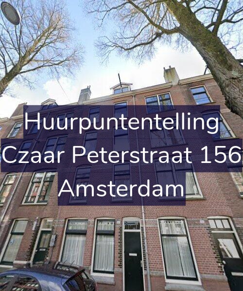 Foto gevel Huurpuntentelling voor Czaar Peterstraat 156, Amsterdam