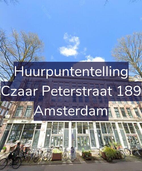 Foto gevel Huurpuntentelling voor Czaar Peterstraat 189, Amsterdam