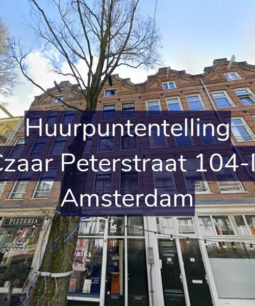 Foto gevel Huurpuntentelling voor Czaar Peterstraat 104-D, Amsterdam