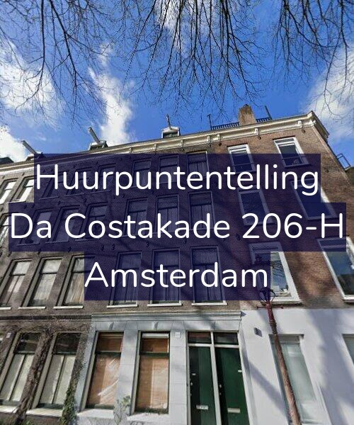 Foto gevel Huurpuntentelling voor Da Costakade 206-H, Amsterdam