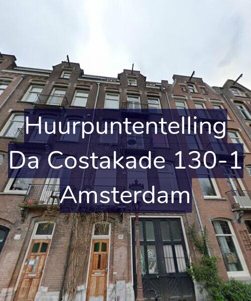 Foto gevel Huurpuntentelling voor Da Costakade 130-1, Amsterdam