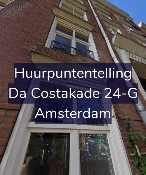 Foto gevel Huurpuntentelling voor Da Costakade 24-G, Amsterdam