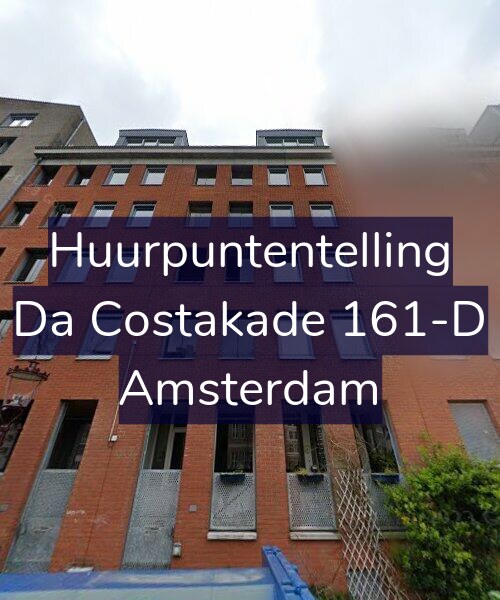 Foto gevel Huurpuntentelling voor Da Costakade 161-D, Amsterdam