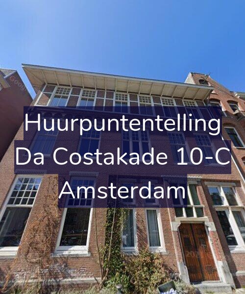 Foto gevel Huurpuntentelling voor Da Costakade 10-C, Amsterdam