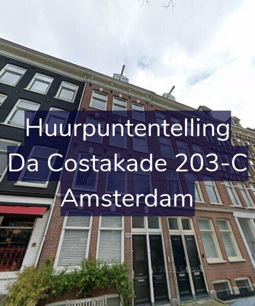 Foto gevel Huurpuntentelling voor Da Costakade 203-C, Amsterdam