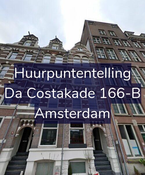 Foto gevel Huurpuntentelling voor Da Costakade 166-B, Amsterdam