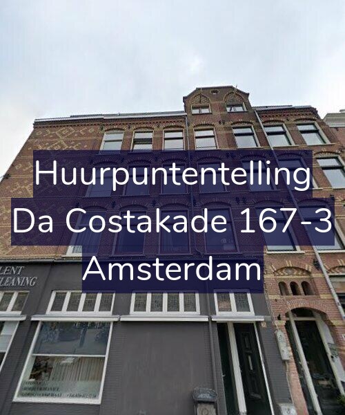 Foto gevel Huurpuntentelling voor Da Costakade 167-3, Amsterdam