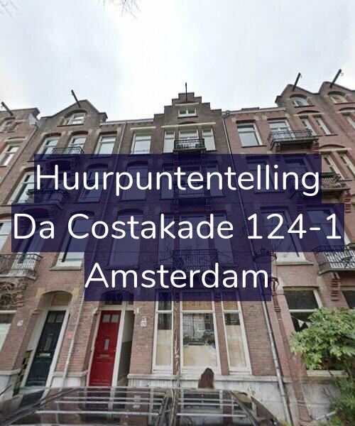 Foto gevel Huurpuntentelling voor Da Costakade 124-1, Amsterdam