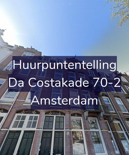 Foto gevel Huurpuntentelling voor Da Costakade 70-2, Amsterdam