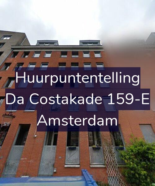 Foto gevel Huurpuntentelling voor Da Costakade 159-E, Amsterdam